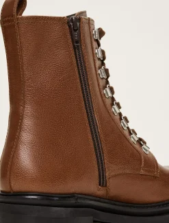 Meladie Leather Lace Up Boot