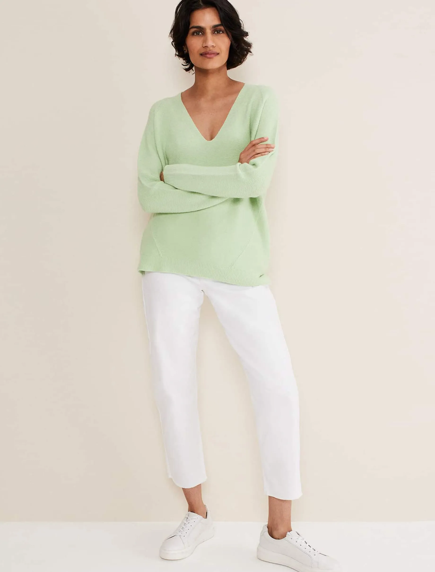 Melissa V Neck Knitted Jumper