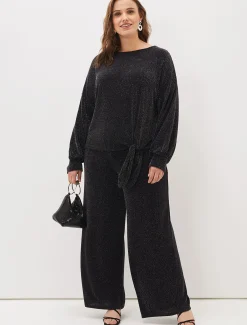 Mell Shimmer Lurex Co-Ord Trousers