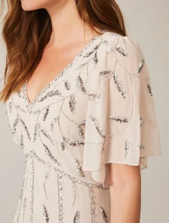 Meredith Embellished Leaf Dress