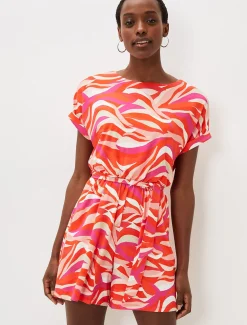 Meryl Jersey Wave Print Playsuit