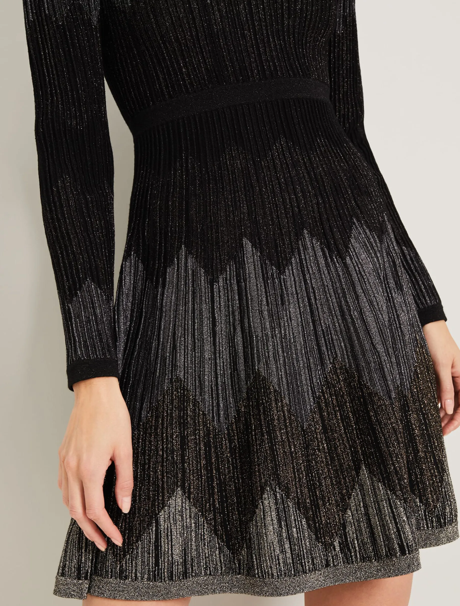 Metallic Knitted Dress
