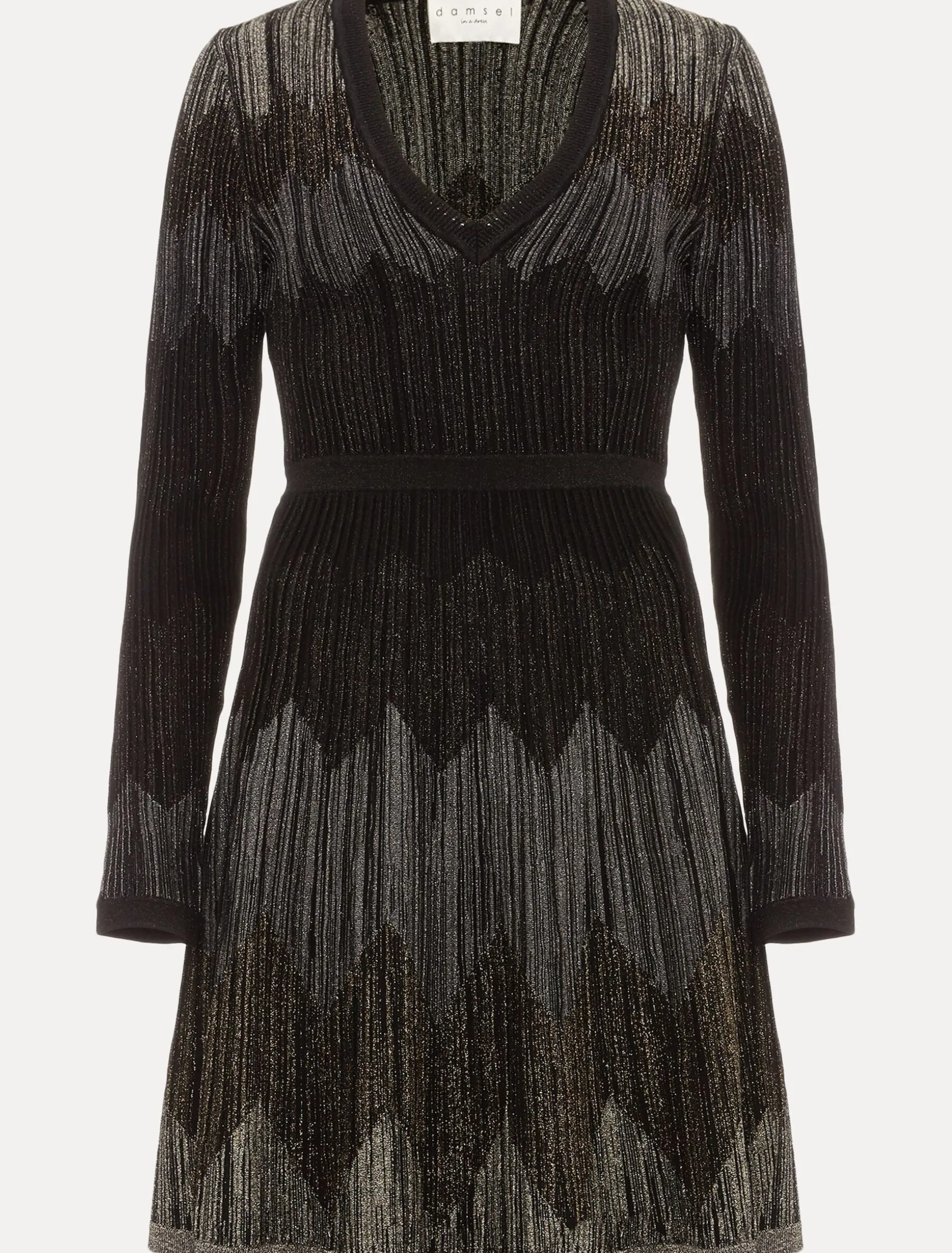 Metallic Knitted Dress