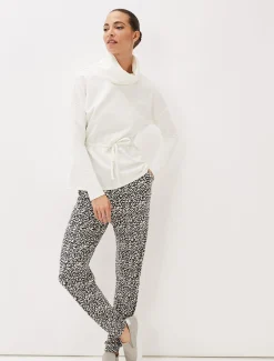 Milee Printed Jersey Joggers