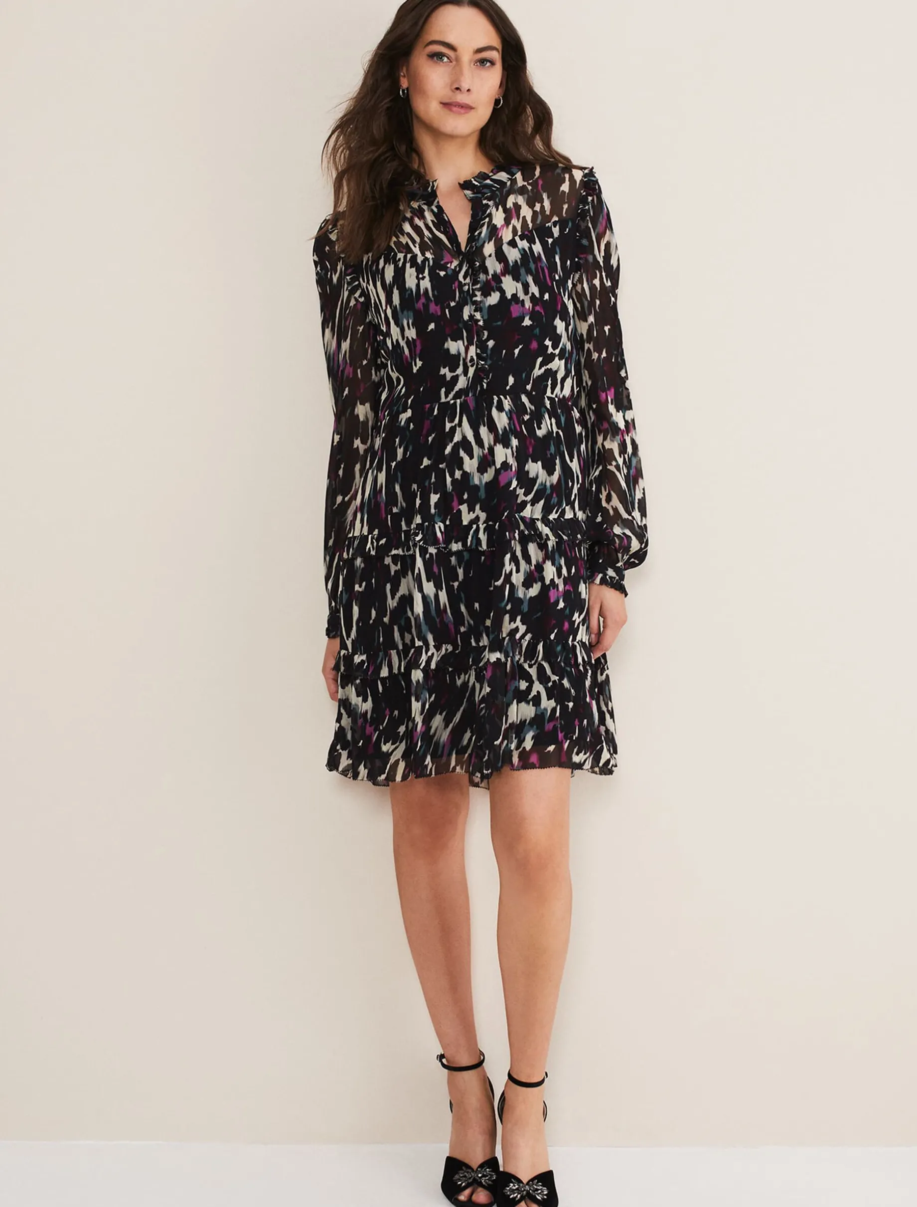 Millicent Print Tiered Dress