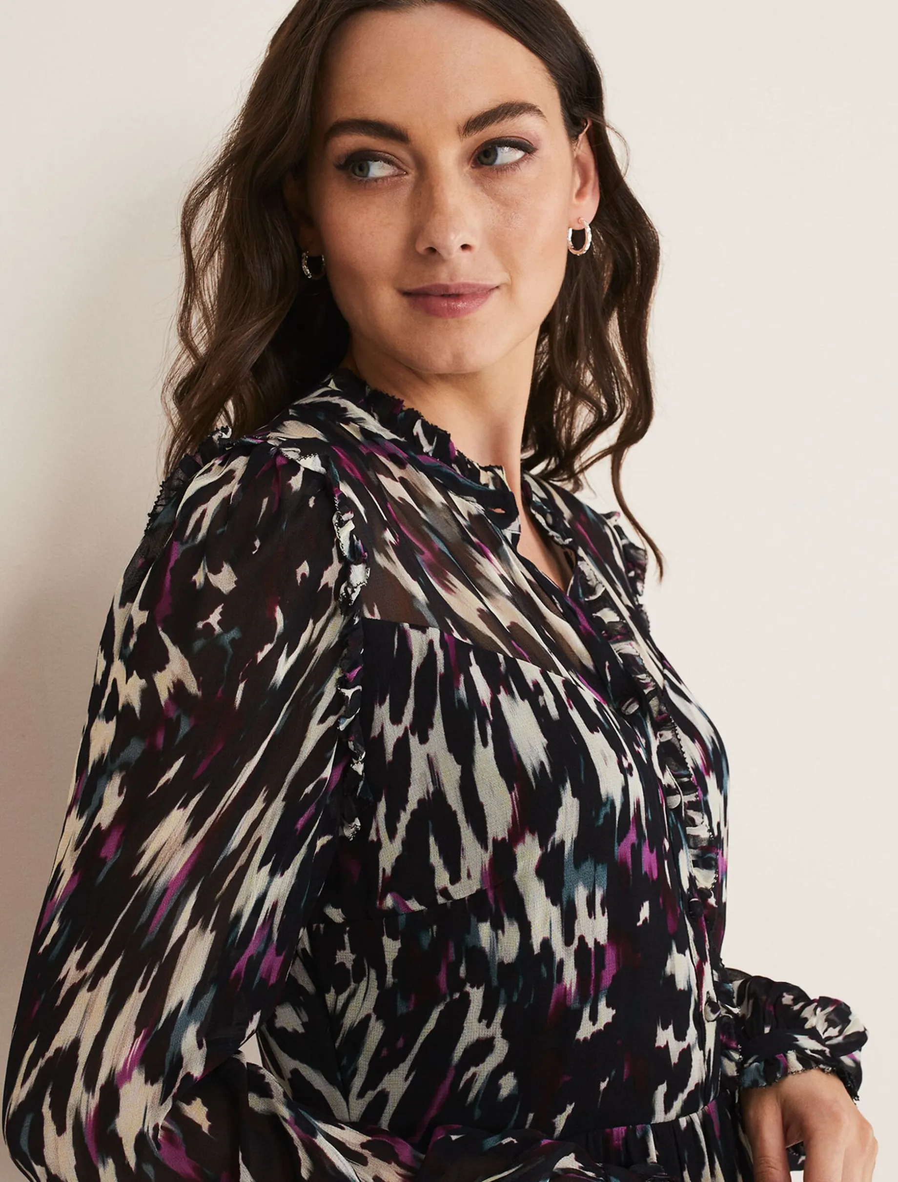 Millicent Print Tiered Dress