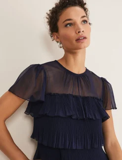 Mimi Pleated Mini Dress