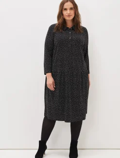 Mina Spot Jersey Dress