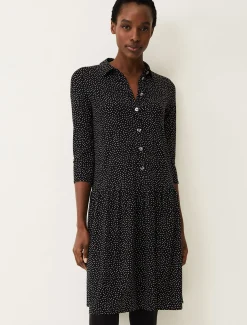 Mina Spot Print Shirt Dress