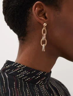 Mixed Link Earrings