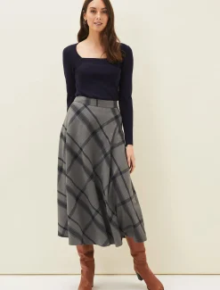 Molla Square Neck Fine Knit Jumper