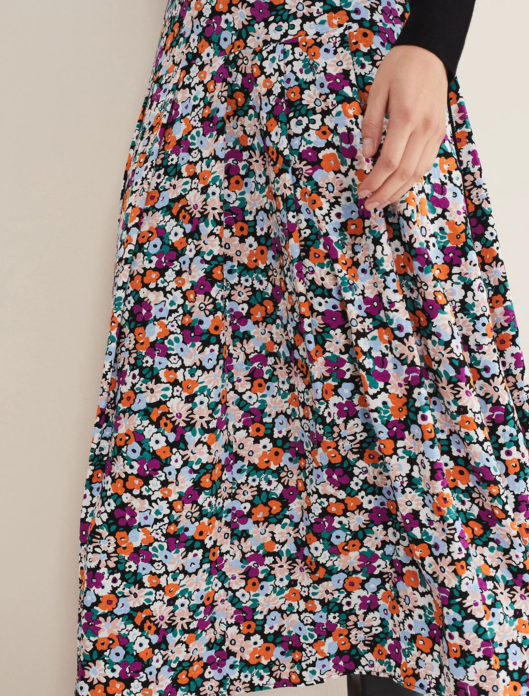 Mona Floral Tiered Skirt