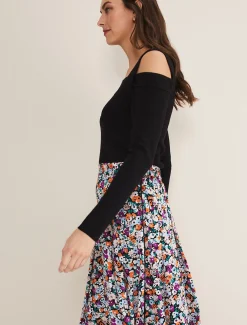 Mona Floral Tiered Skirt