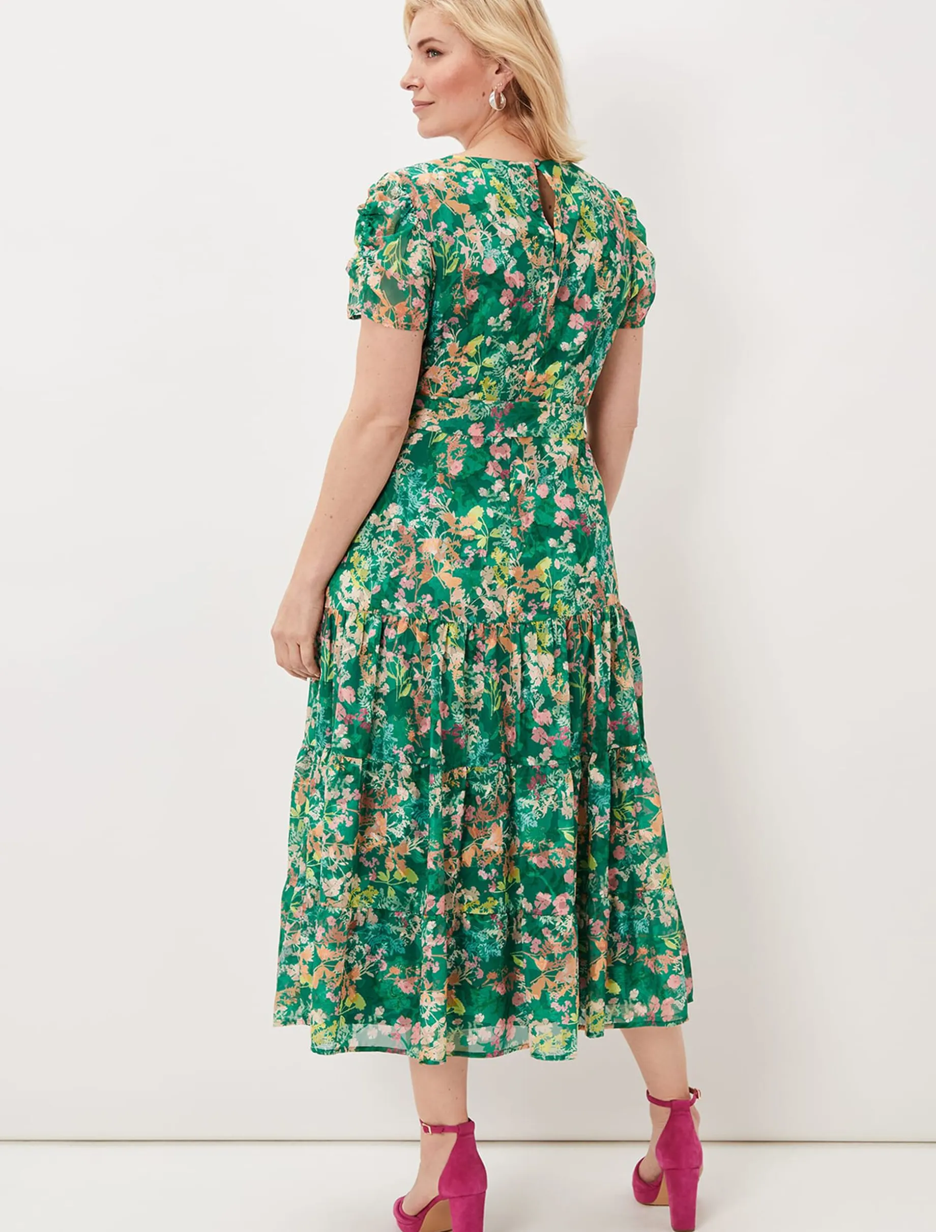 Morven Printed Tiered Dress