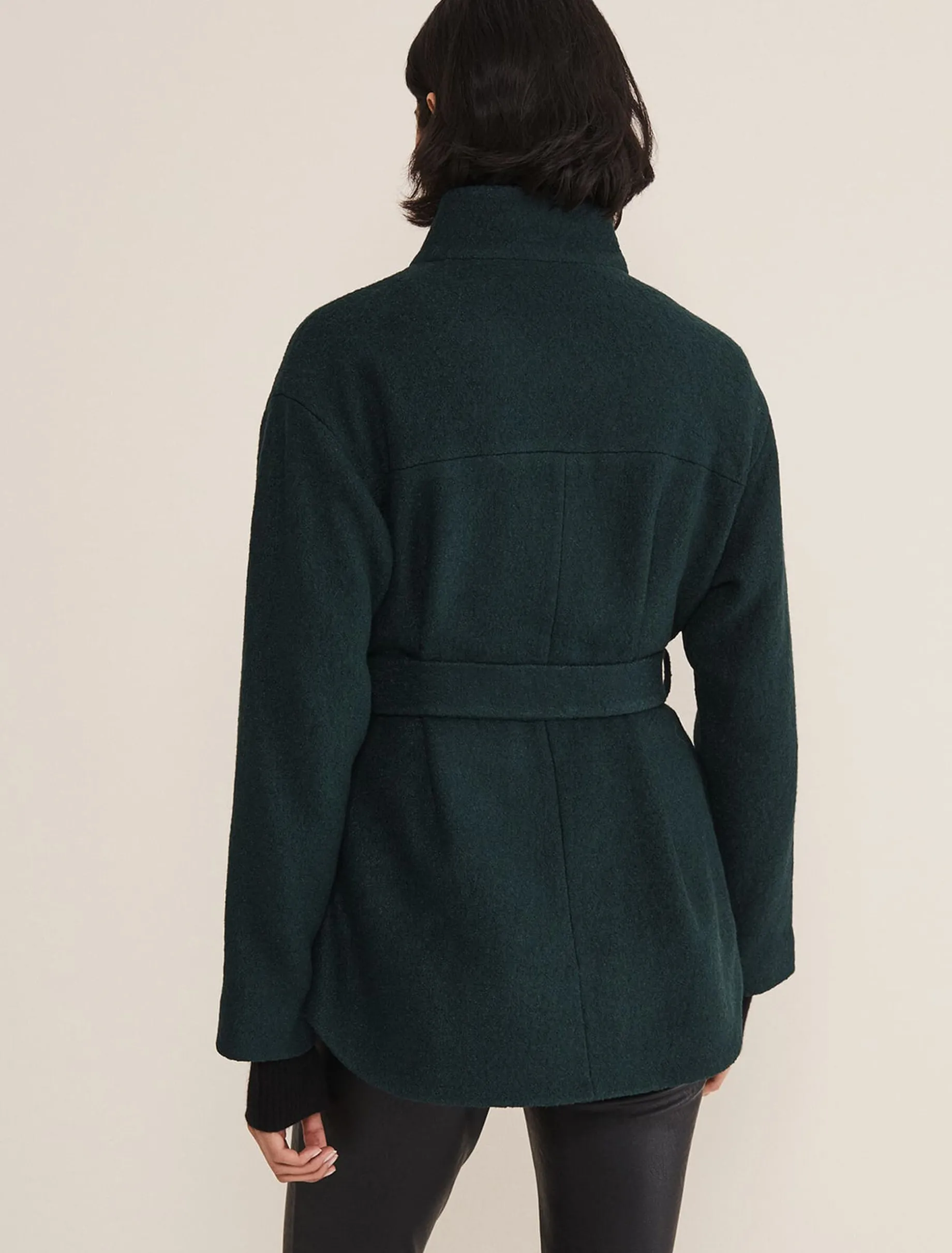 Mya Wool Short Belted Coat
