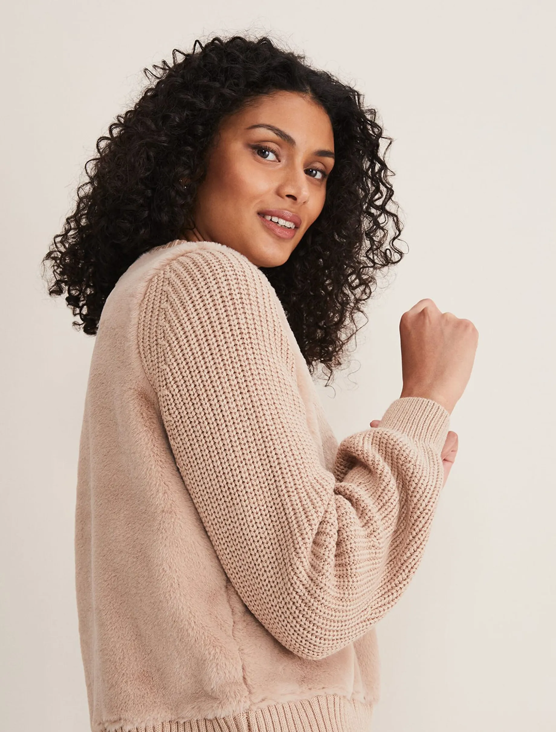 Myla Fur Body Knit Jacket