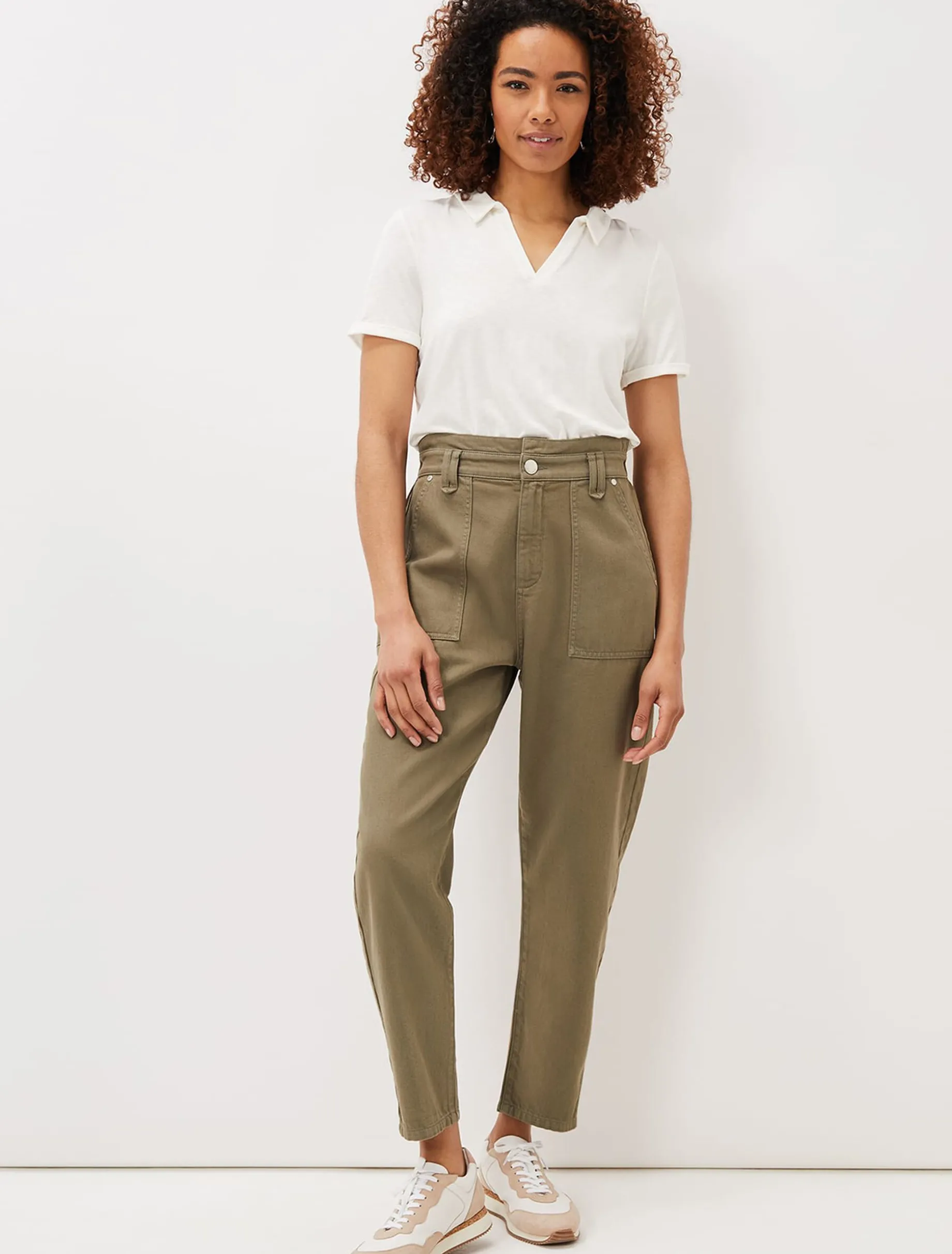 Nadina Paper Bag Waist Jeans