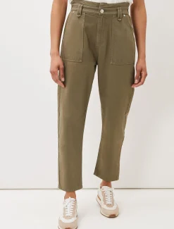 Nadina Paper Bag Waist Jeans
