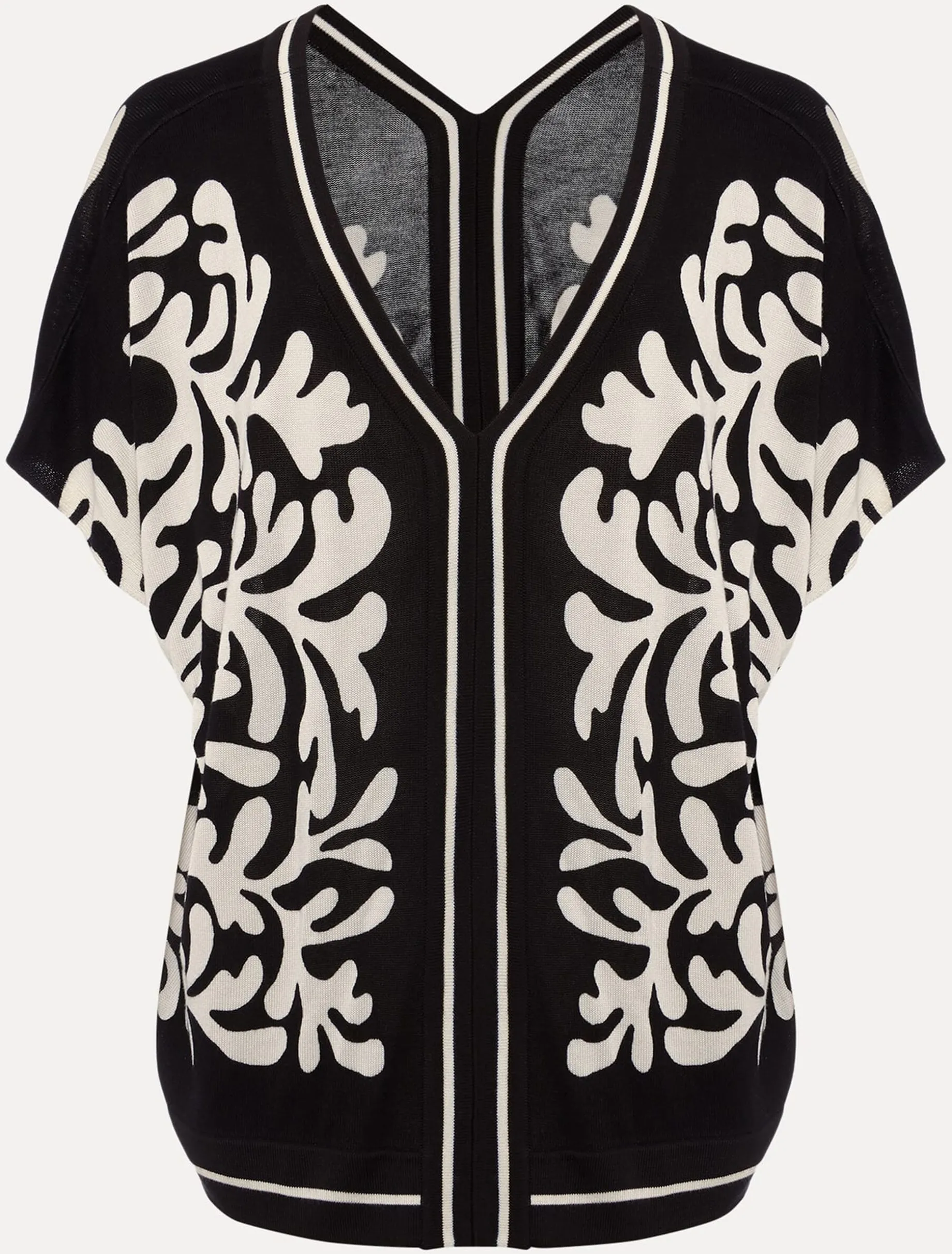 Natalie V Neck Printed Top