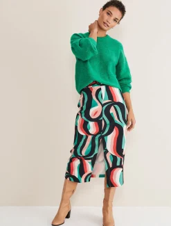 Nathalie Swirl Midi Skirt