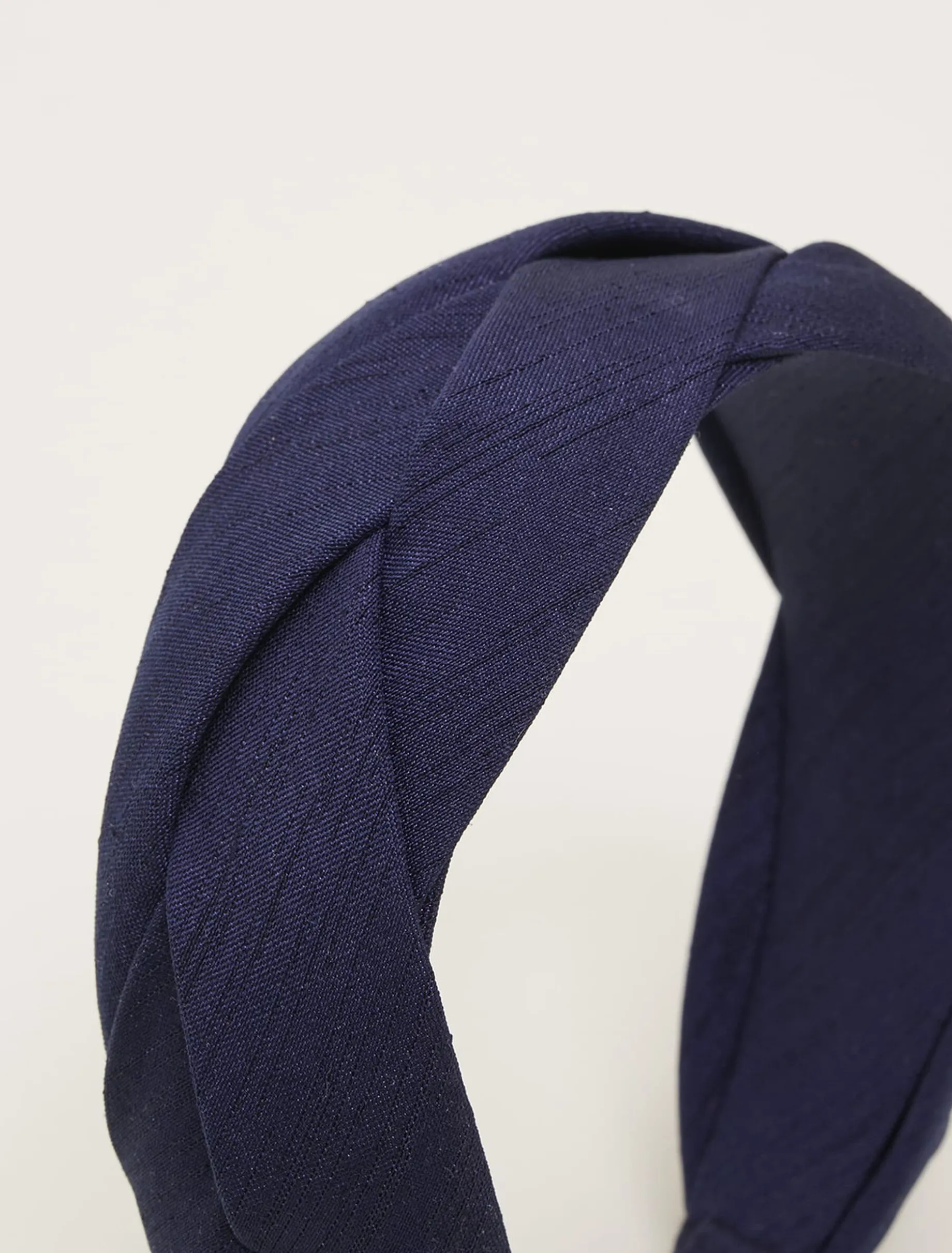 Navy Plaited Headband