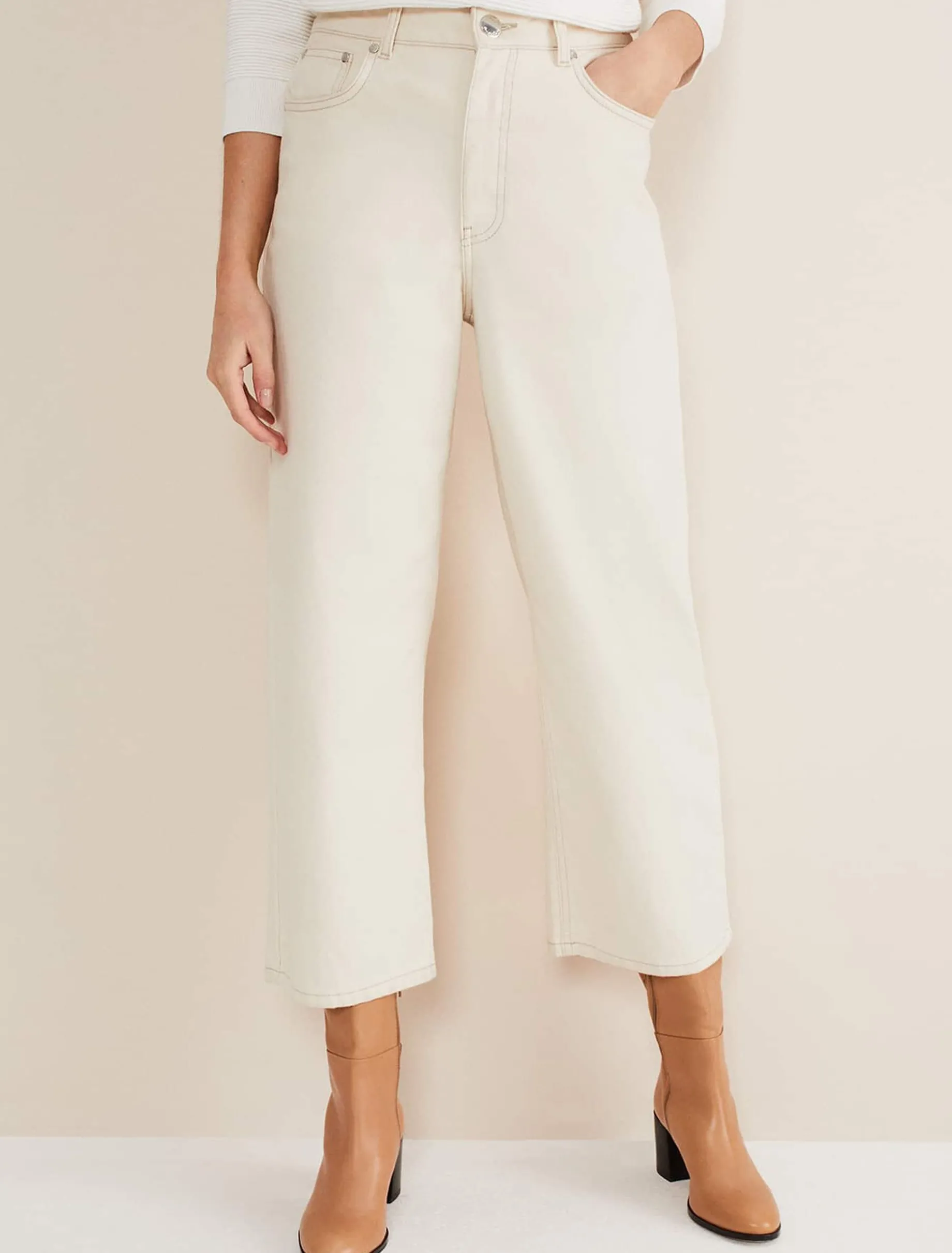 Nell Organic Denim Wide Leg Jean