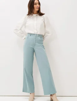 Nell Organic Denim Wide Leg Jean