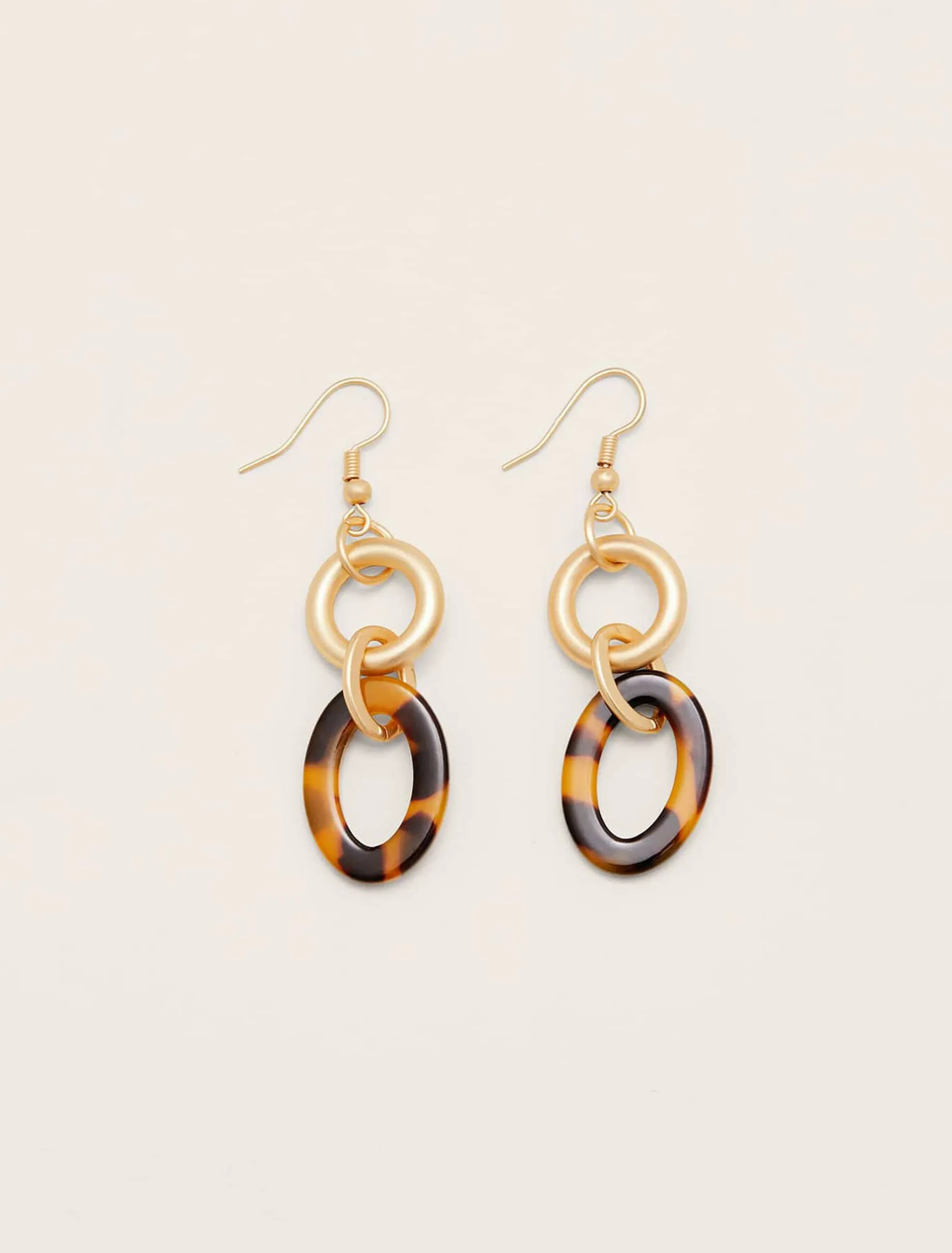 Nell Tortoise Shell Resin Earrings
