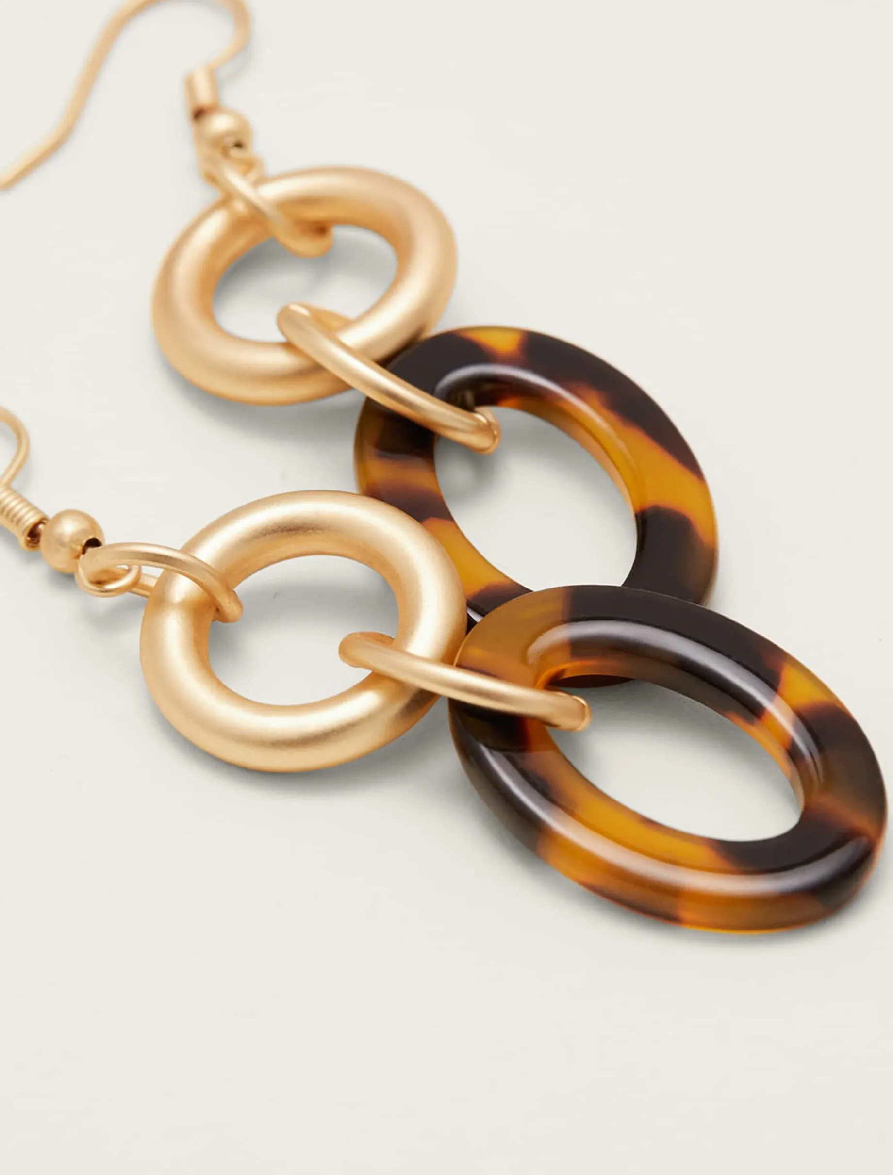 Nell Tortoise Shell Resin Earrings