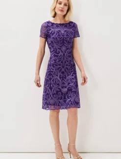 Nessa Embroidered Midi Dress