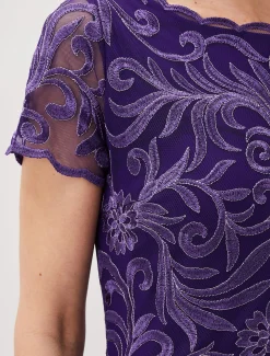 Nessa Embroidered Midi Dress