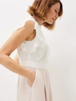 Niamh Lace Bodice Wide Leg Jumpsuit