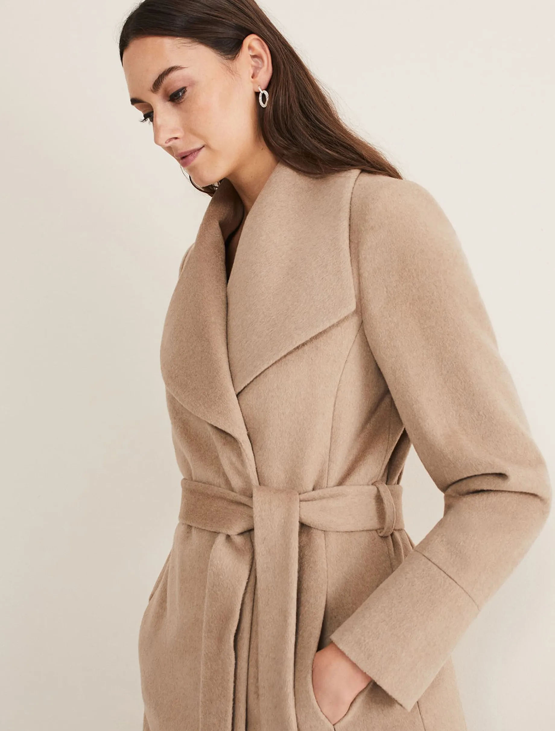 Nicci Wool Belted Coat
