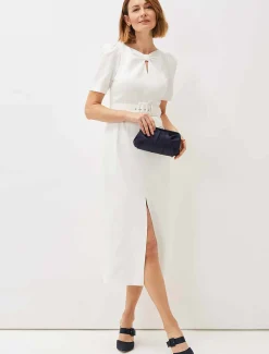 Niccola Fitted Belted Midaxi Dress