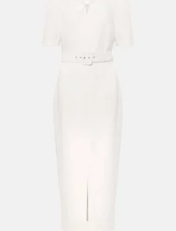 Niccola Fitted Belted Midaxi Dress