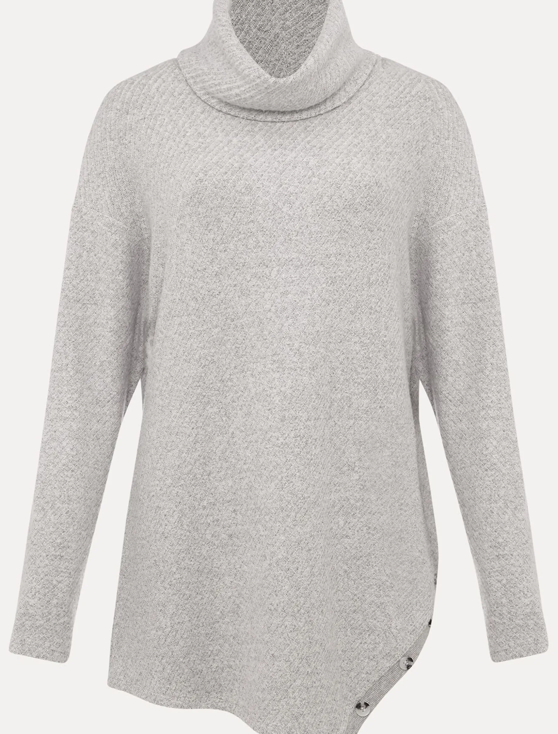 Nico Asymmetric Textured Jersey Top