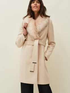 Nina Fur Collar Coat