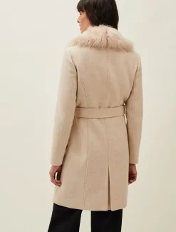 Nina Fur Collar Coat