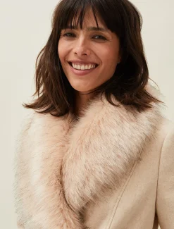 Nina Fur Collar Coat