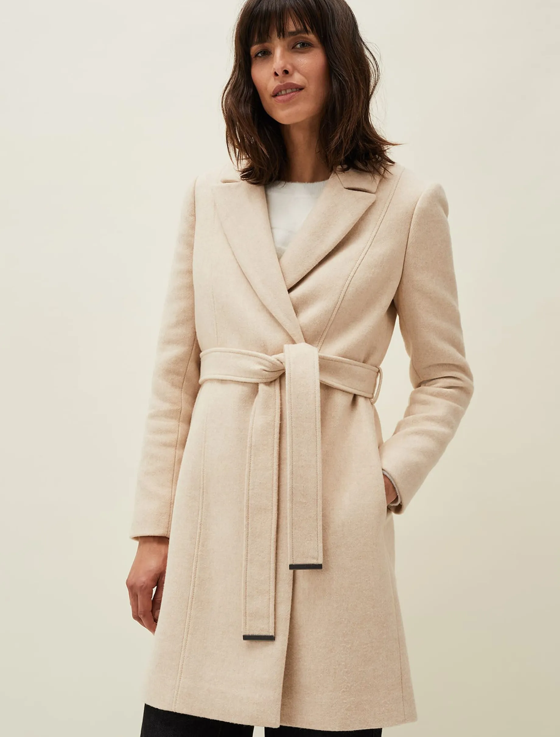 Nina Fur Collar Coat