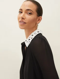 Norah Collar Detail Swing Dress