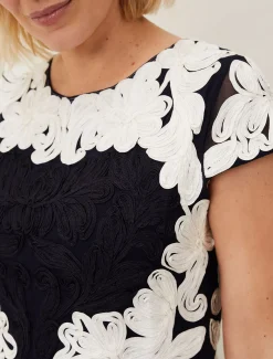 Nori Tapework Lace Fitted Dress