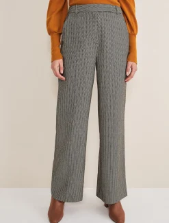 Nouria Herringbone Tapered Trouser