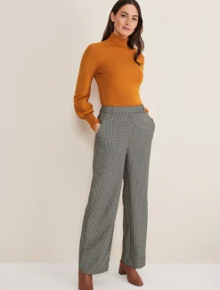 Nouria Herringbone Tapered Trouser
