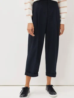 Odette Pleated Crop Trousers