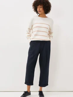 Odette Pleated Crop Trousers