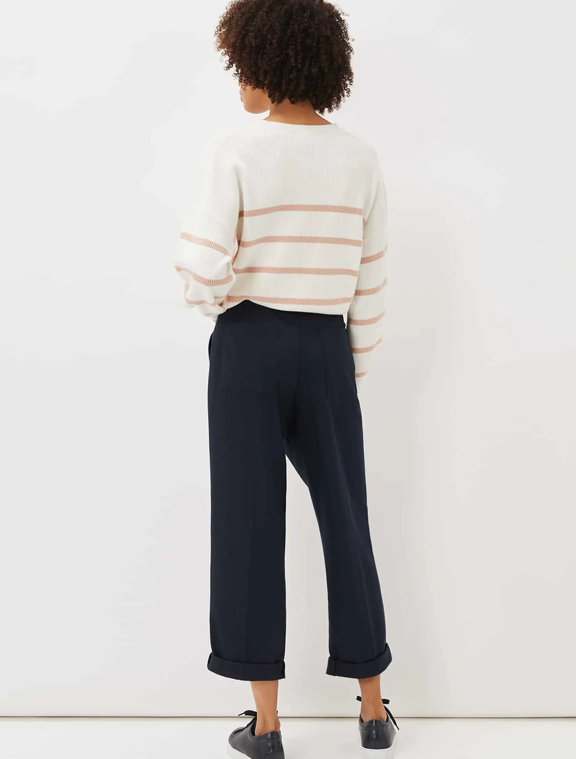 Odette Pleated Crop Trousers