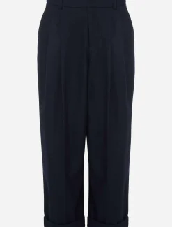 Odette Pleated Crop Trousers