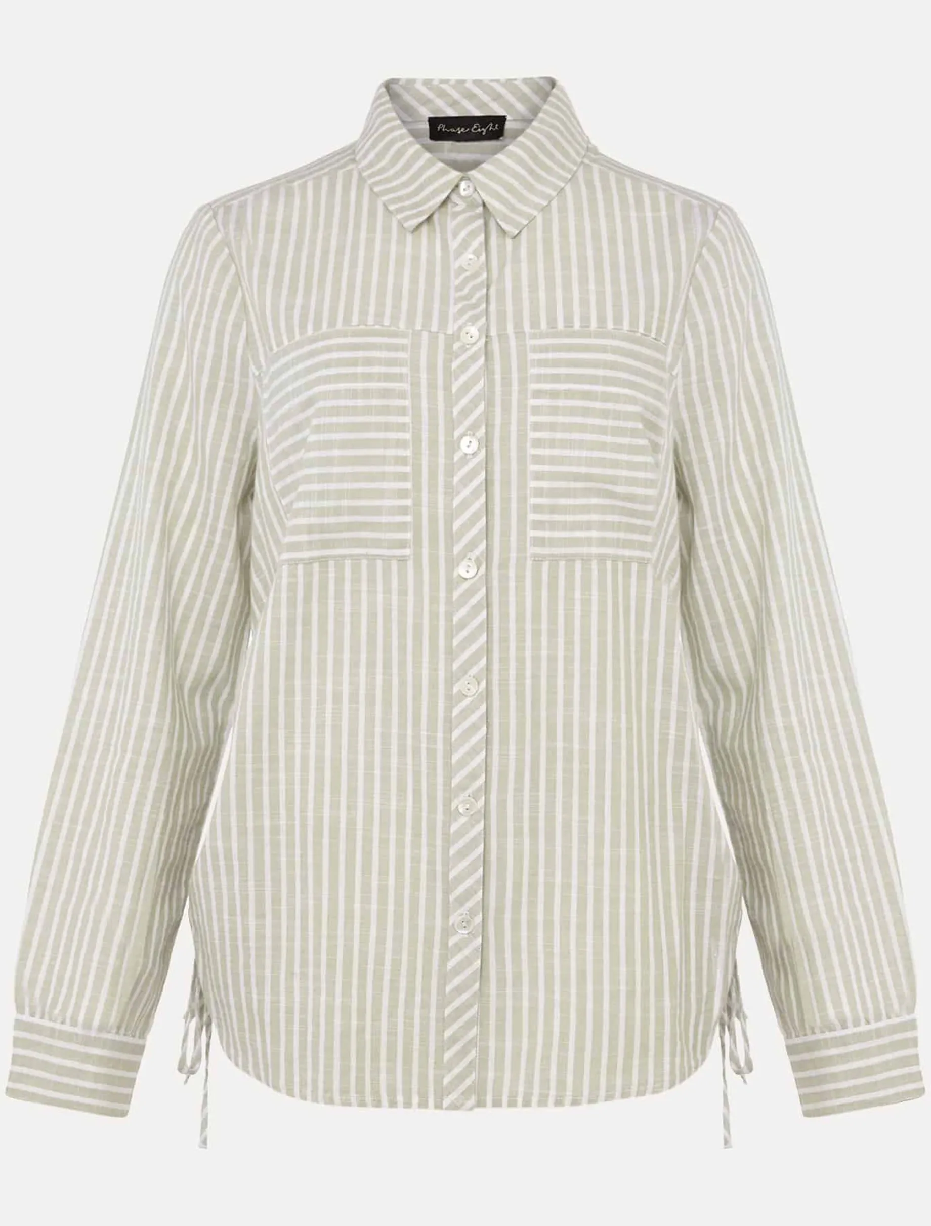 Oliva Ruched Side Stripe Shirt
