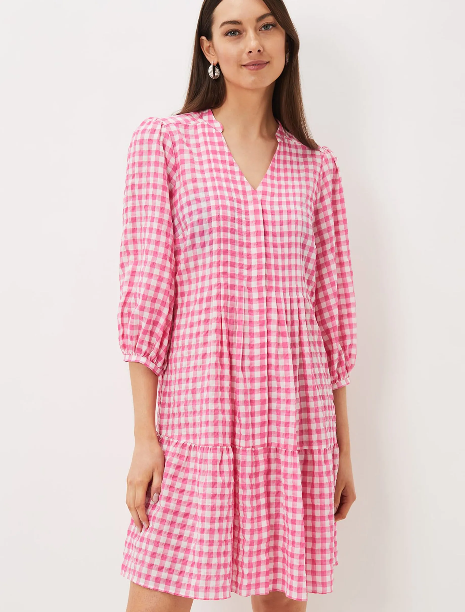 Oona Gingham Swing Dress